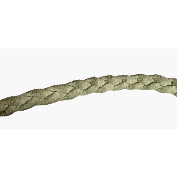 Braided Metallic Gold Leather Bracelet Charm Holder Snap Closure - Picture 7 of 8